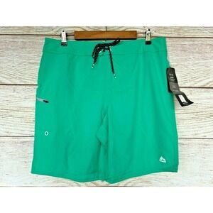 RBX Stretch Swim Shorts Mens Size Medium Green Stretch Swim Board Shorts New